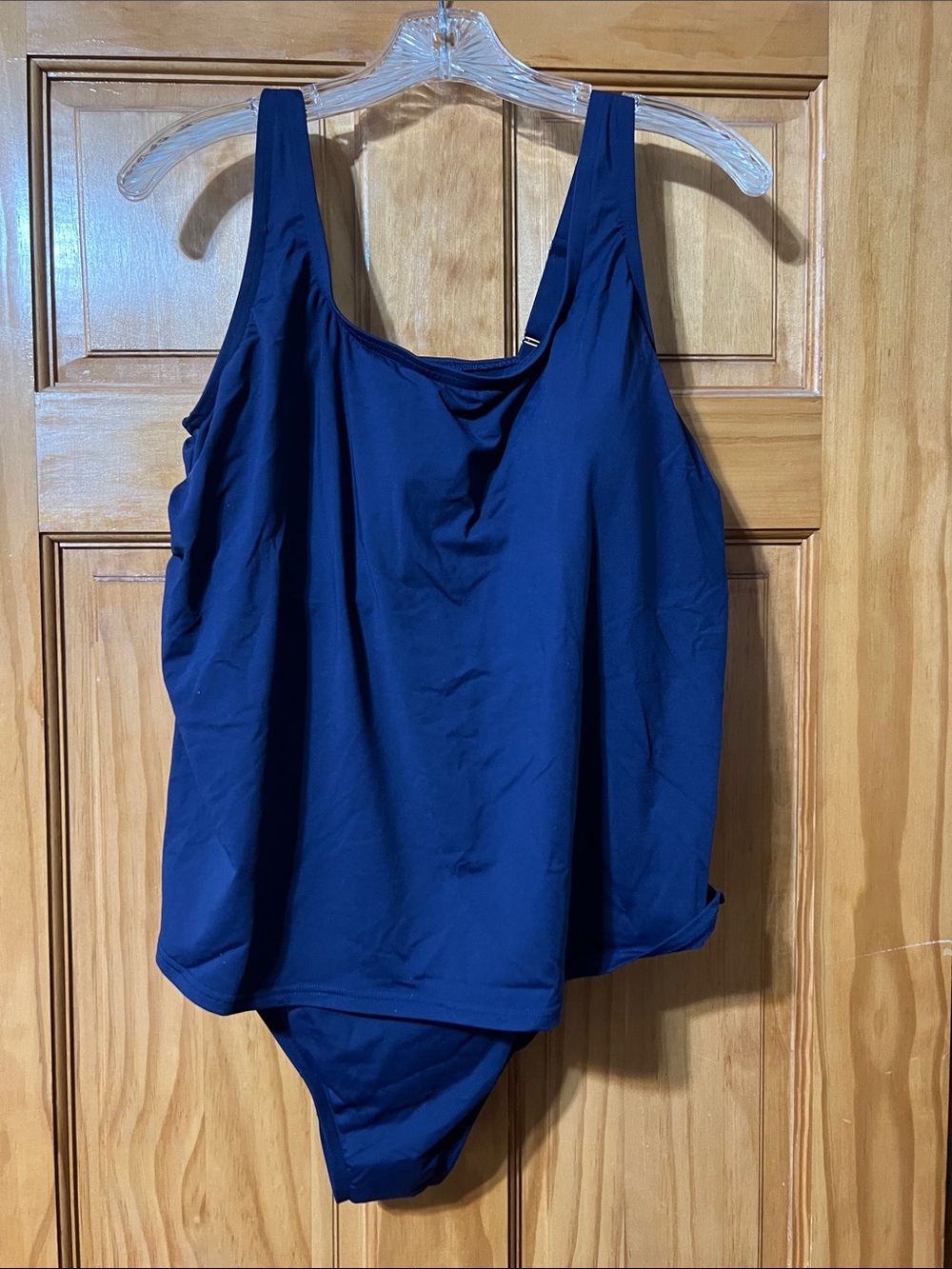 Lands' End Navy Blue Women's Tankini Swimsuit